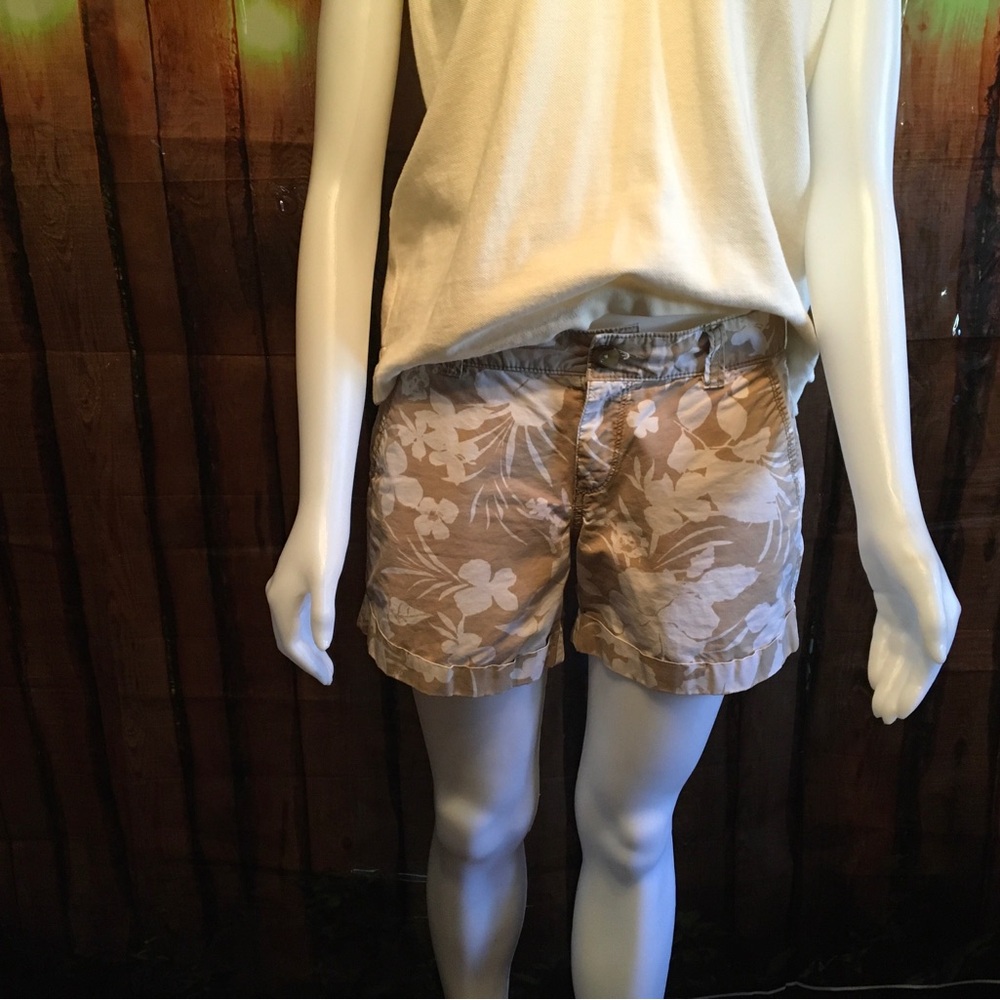 Tan Bermuda Shorts with Relaxed Fit